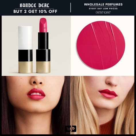 Rouge Hermes, Satin lipstick, Rose Dakar 